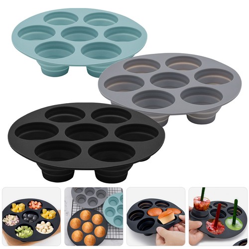 3pcs silicone muffin cake - muffin, pans