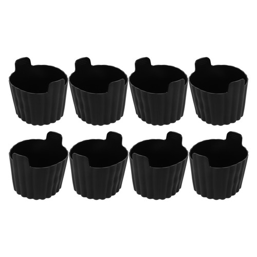 Black silicone muffin - black, cups