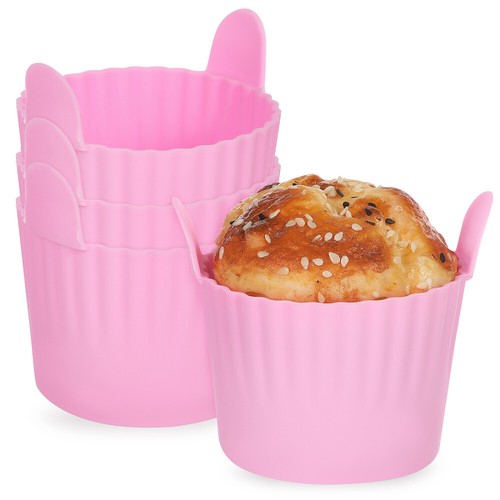 Pcs silicone muffin trays - 4,